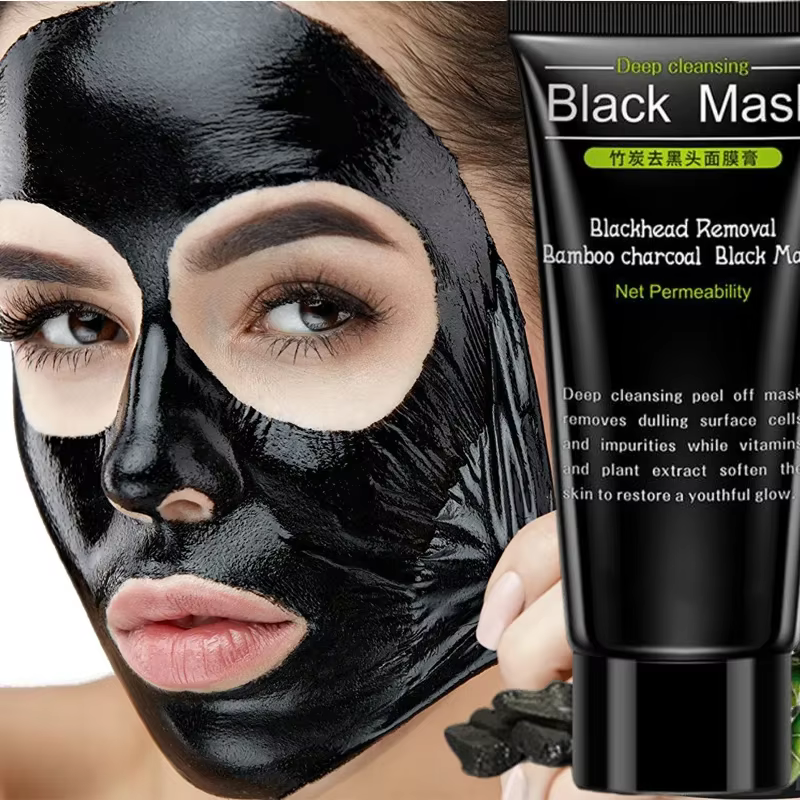 Masque dissolvant de points noirs au charbon de bambou, nettoyage en profondeur, soins de la peau, m
