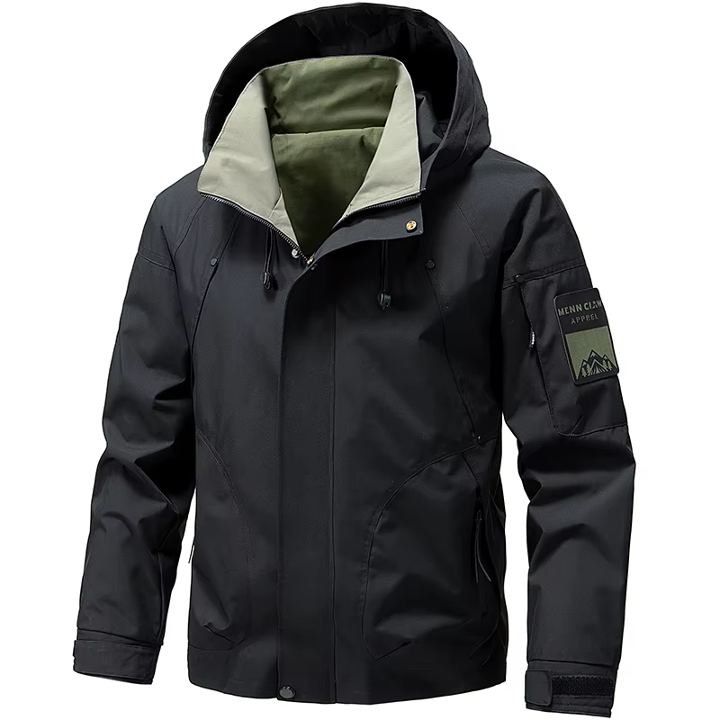Veste imperméable hommes extérieur Softshell veste à capuche zippée coupe-vent randonnée Camping man