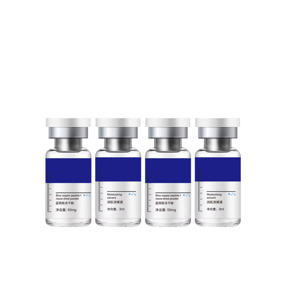 Poudre lyophilisée de peptide de cuivre bleu - Répare les peaux sensibles et hydrate la peau - Ensem