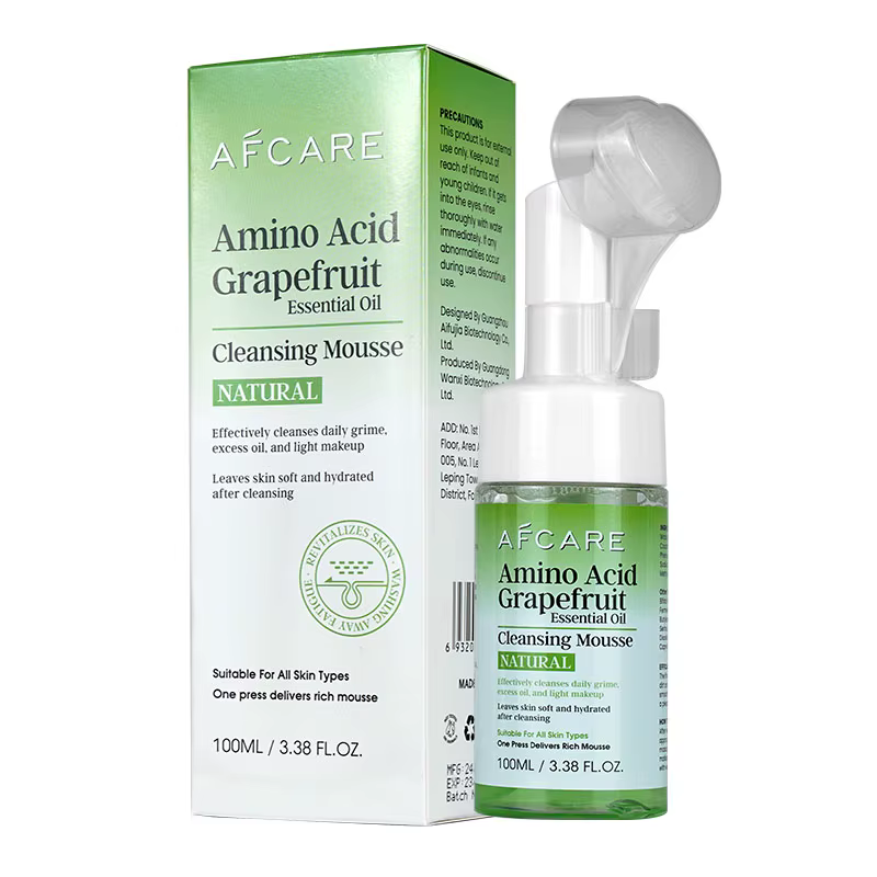 Afcare Nettoyant Visage Doux à la Mousse de Pamplemousse aux Acides Aminés Naturels – Nettoyage en P