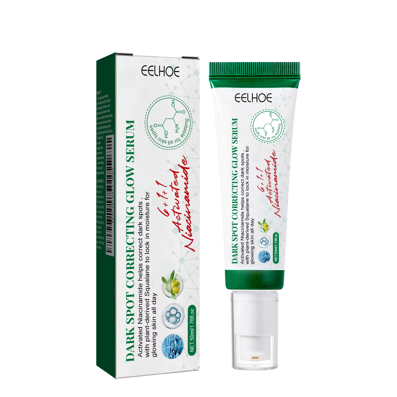 Nicotinamide correcteur de taches foncées sérum pour le visage estompe mélanine acné taches de rouss