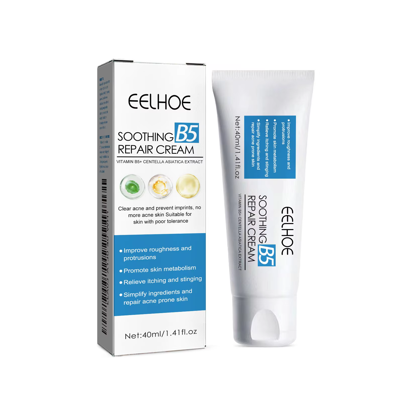 Crème Réparatrice B5 Hydratante Apaisante pour Peaux Sèches, Gercées et Rougeurs – Nourrit, Hydrate