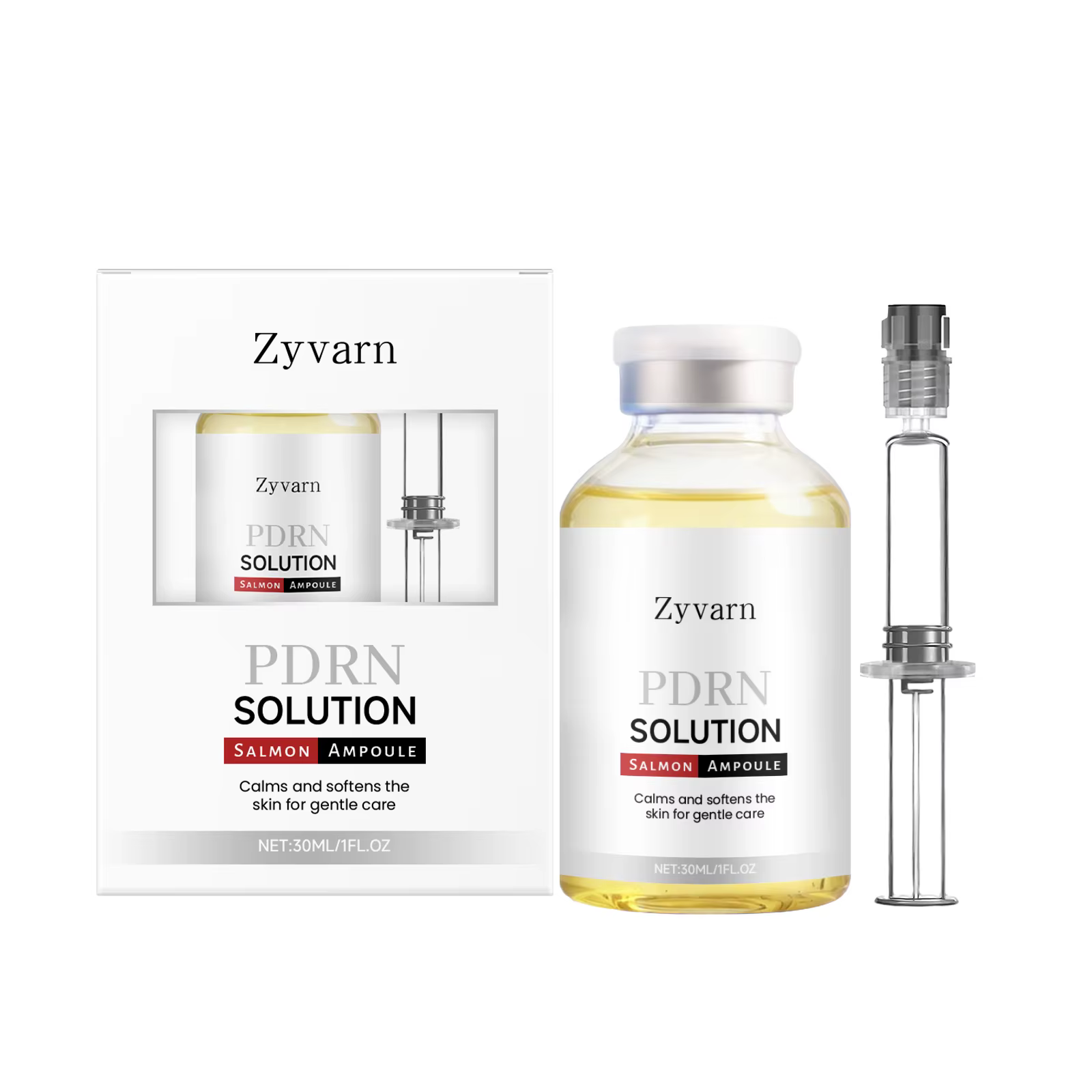 Sérum en flacon pour soins de la peau, Ampoule PDRN ADN de saumon, Sérum au collagène, Essence hydra