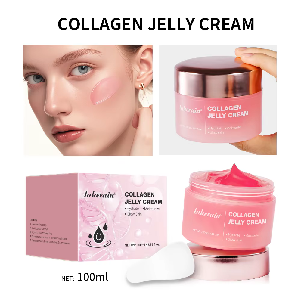 Crème Gelée Hydratante au Collagène Hydratation Profonde Apaisante Raffermissante Soin Visage