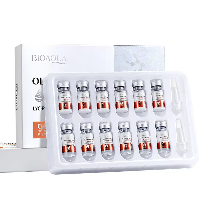 BIOAOUA Oligopeptide visage réparation de la peau ensemble de poudre lyophilisée peau sensible hydra
