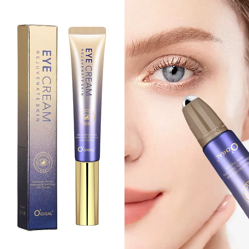 O'CHEAL – crème Anti-rides pour les yeux, avec boule roulante, séchage rapide, hydratant, acide hyal