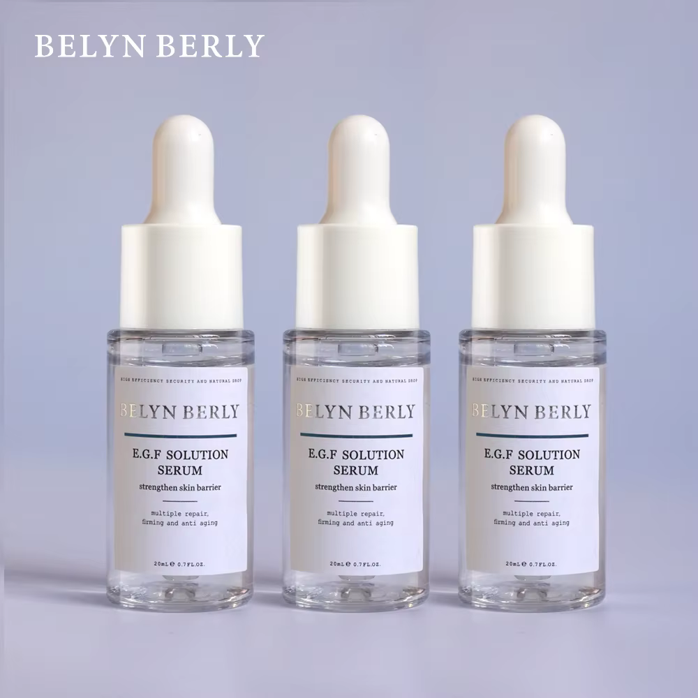 BELYN BERLY EGF sérum pour le visage 3 pièces pour réparation hydratante peau sérum à l'acide hyalur