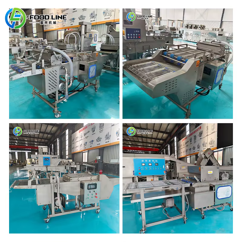 Friteuse industrielle pour nuggets de poulet et ailes de poulet panées