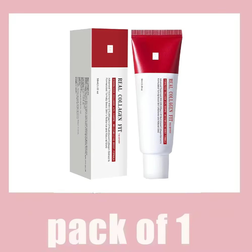 Real Collagen Fit, masque enveloppant au collagène, collagène 670 000 ppm, masque facial décollable 