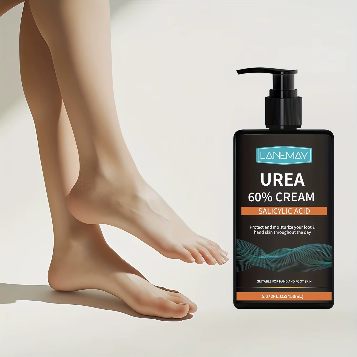 Crème d'urée 60% à l'acide salicylique - Hydratante intensive pour peaux sèches, rugueuses, formule 