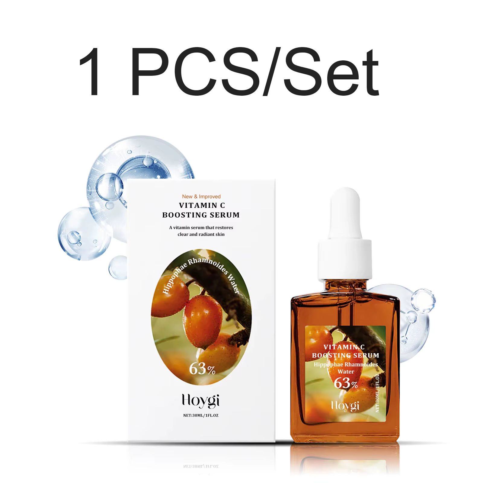 Sérum à la vitamine C, éclaircissant, hydratant, raffermissant, réduit les taches brunes, hydratant 