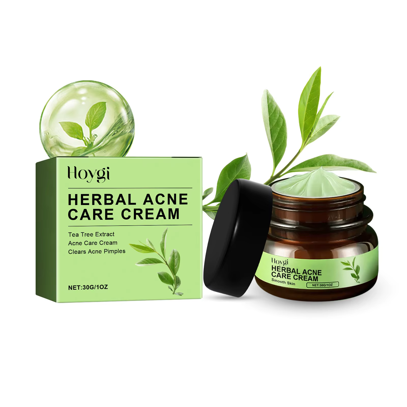 Crème pour le visage contre l'acné, traitement des boutons, contrôle de l'huile, réparation des roug