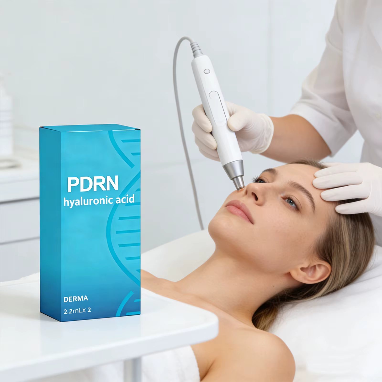 Sérum hydratant et repulpant pour le visage PDRN, produits de soin de la peau raffermissants et apai