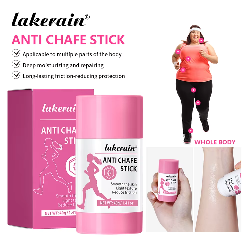 Stick anti-frottement hydratant et protecteur pour la peau sèche, idéal pour la course, les talons,