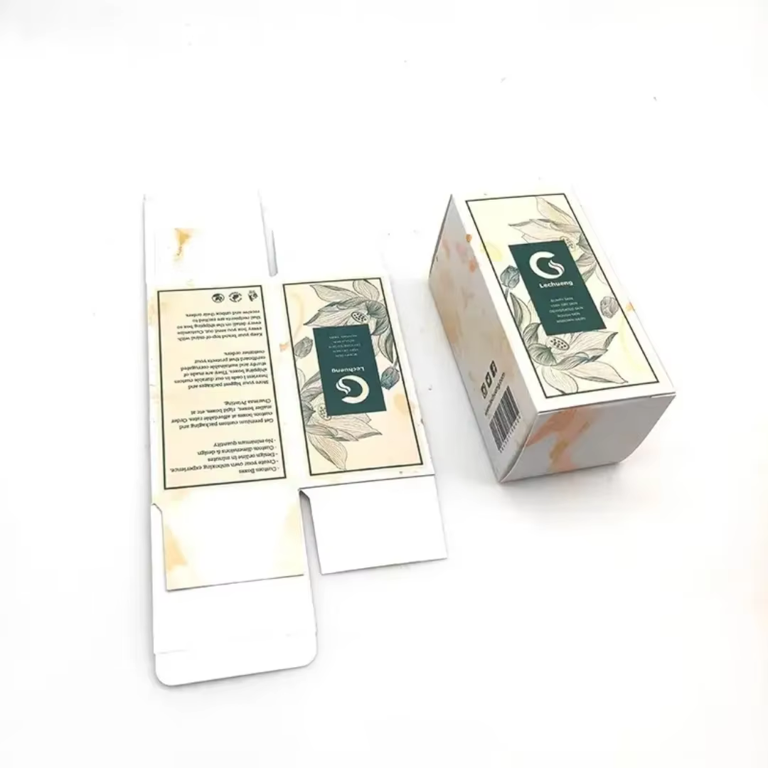 Boîtes d'emballage personnalisées pour produits de soin de la peau en sérum, avec pelliculage mat et