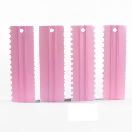 Grattoir à gâteau de Style différent, spatule à bord de dents irrégulières, Fondant, trancheur de gâ