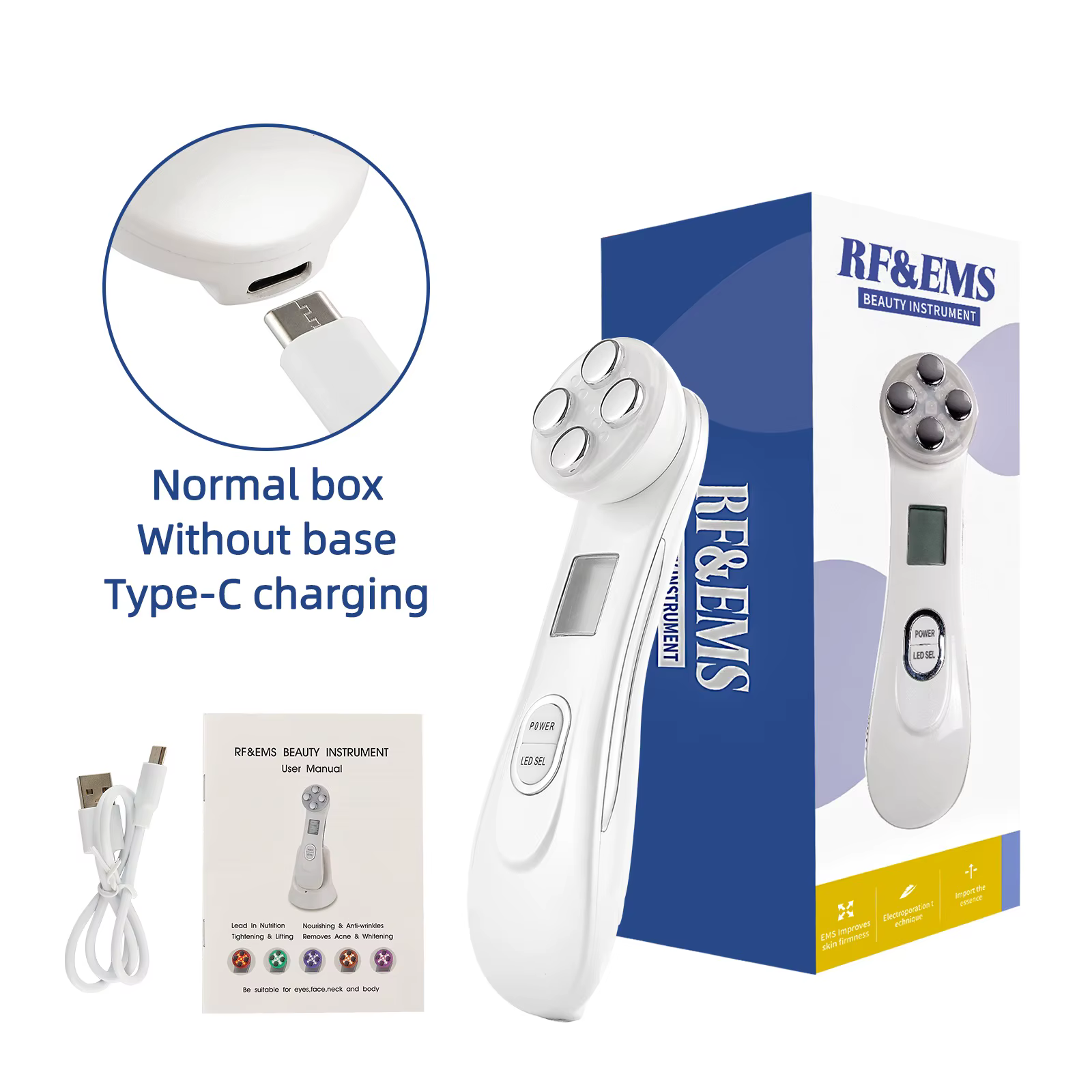 Machine de Lifting du visage EMS, micro-courant, masseur ferme pour la peau du visage, dispositif de