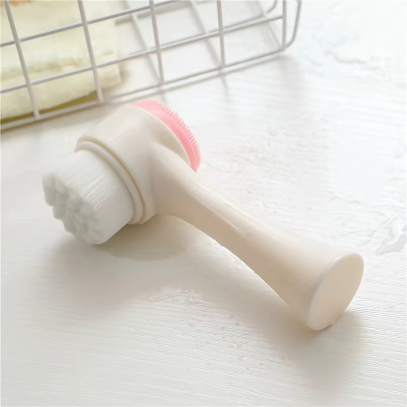 Brosse faciale en Gel de silice, nettoyant Double face pour le visage, produit pour éliminer les poi