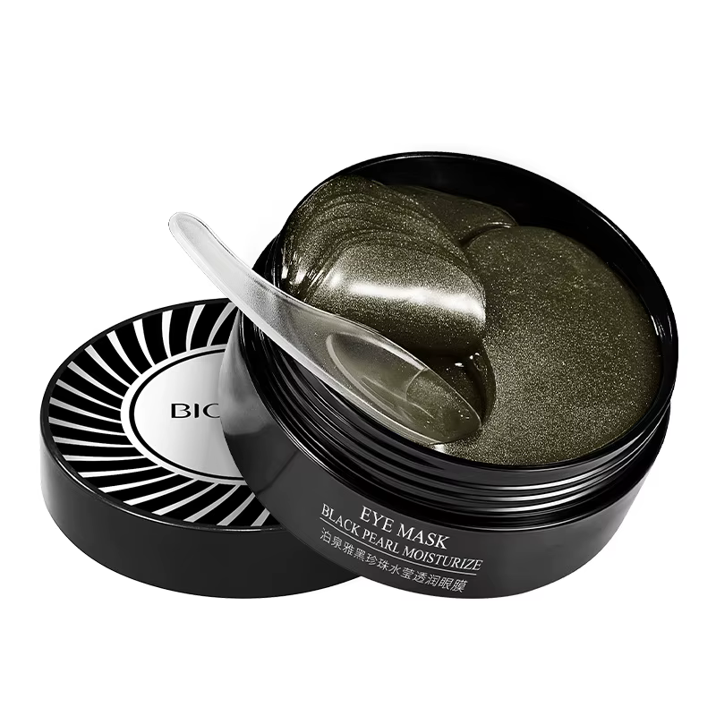 Masques pour les yeux noirs et dorés, 60 pièces, patchs Hydrogel réparateurs, dissolvant de rides, c