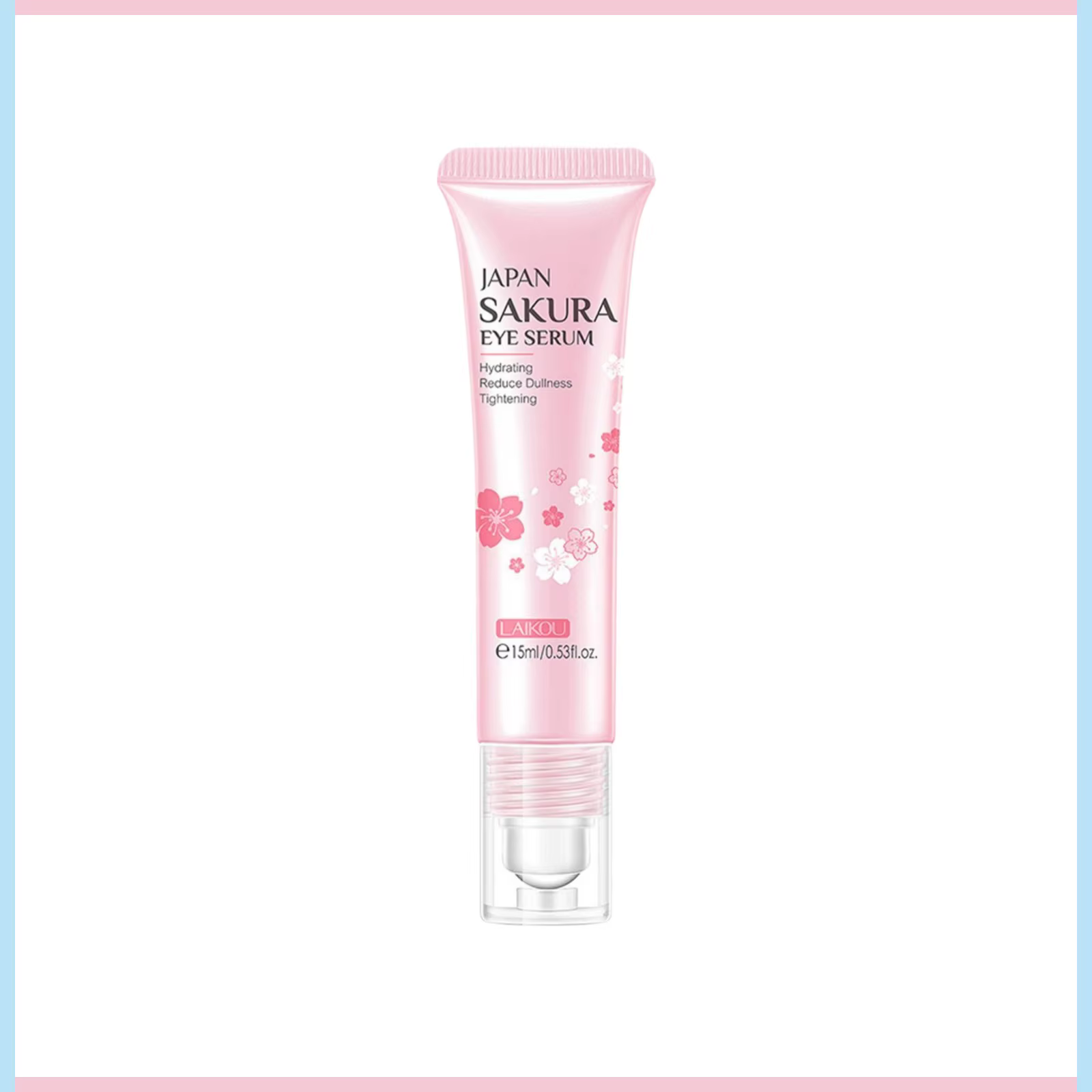 Sakura-Crème essence pour les yeux avec boule de massage, sérum raffermissant, anti-cernes, anti-poc