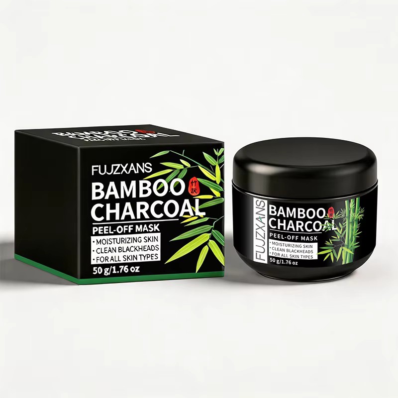 Masque Peel-Off au Charbon de Bambou 50g - Nettoyage Profond, Élimination des Points Noirs, Peau Fra