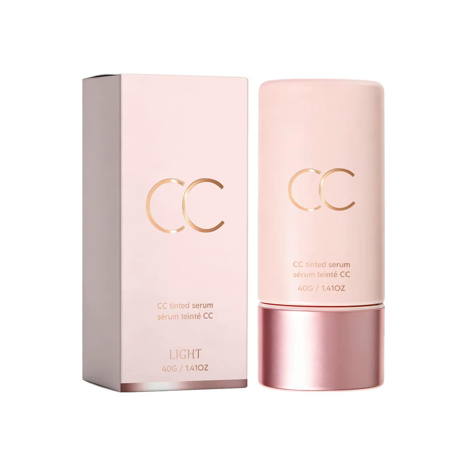 Sérum Teinté Correcteur de Couleur CC, Sérum Teinté Auto-Adaptatif au Teint, Sans Agglomération, Fin