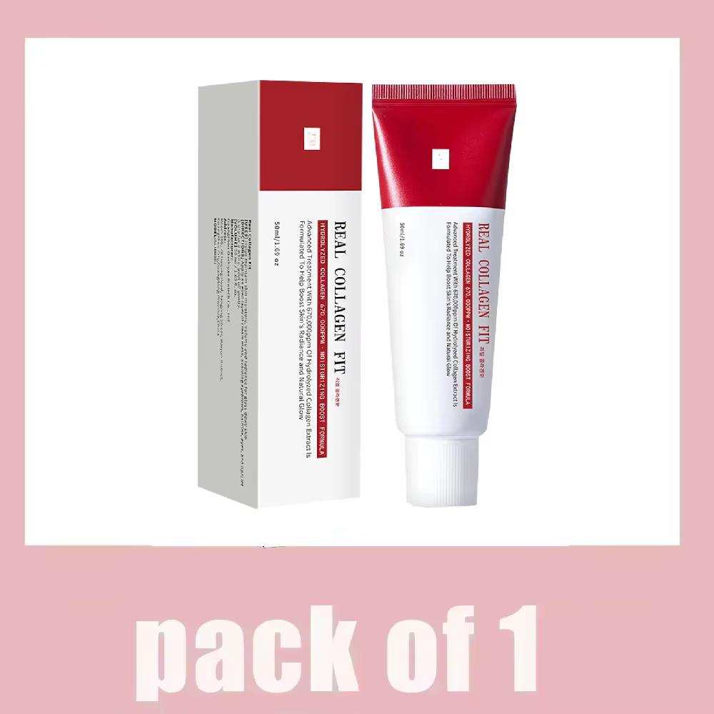 Real Collagen Fit, masque enveloppant au collagène, collagène 670 000 ppm, masque facial décollable 