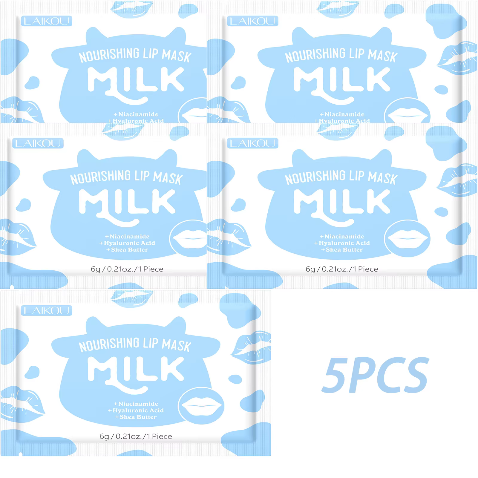 LAIKOU 5/10 pièces masque à lèvres soin des lèvres hydratant réparation éclaircir les lignes des lèv