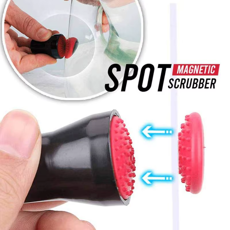 Brosse magnétique en silicone pour livres, 1 pièce, nettoyeur industriel pour verre, bouteille en ca