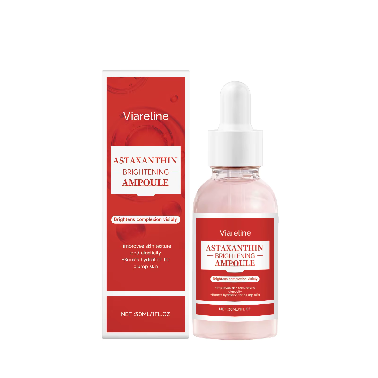 Sérum à l'astaxanthine, hydratant, essence hydratante pour le visage, raffermissant, éclaircissant, 