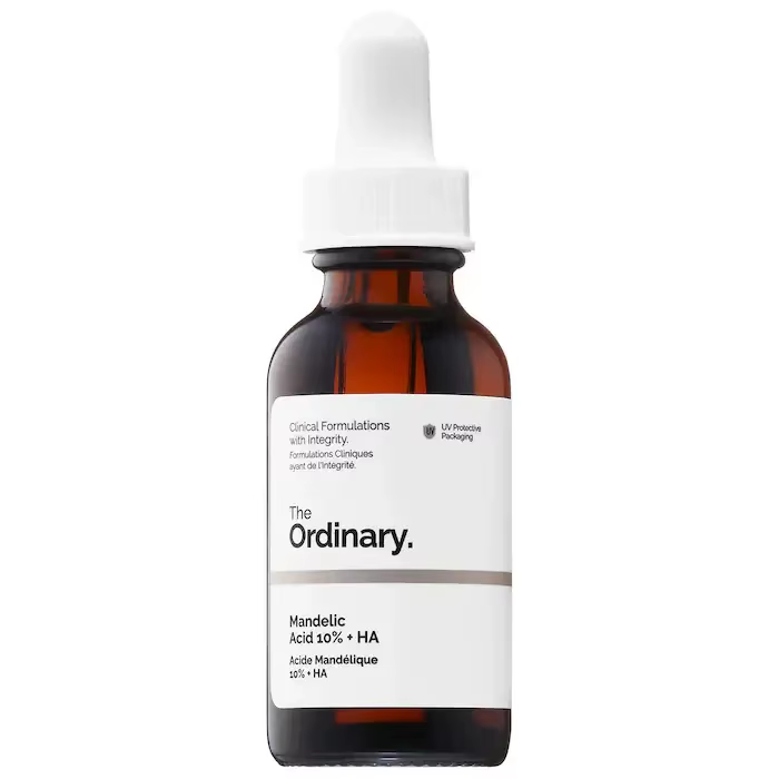 Acide mandélique 10% + HA, régule la peau grasse, sujette l'acné, sérum exfoliant doux pour le visag