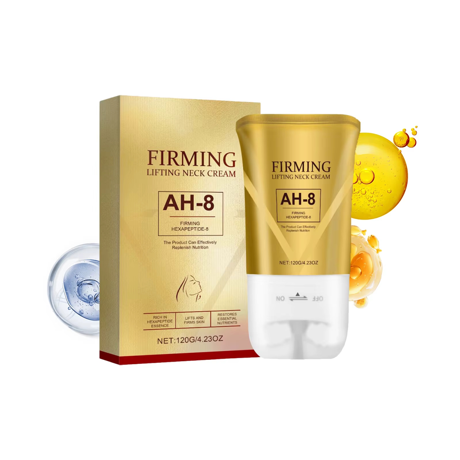 Crème à rouleau pour le cou, Massage ferme, nourrissant, apaiser la peau, améliore la sécheresse, ré