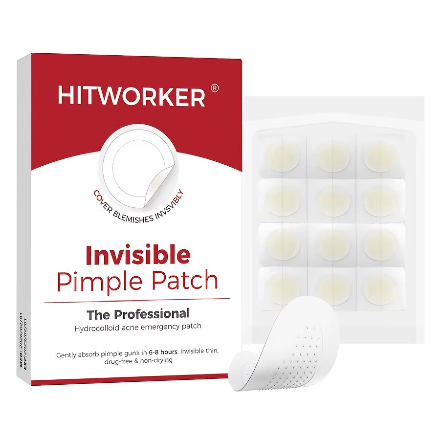 Patchs anti-acné Hitwalker 12/24/48, patchs en hydrogel, protection 24 heures, couvrance invisible, 