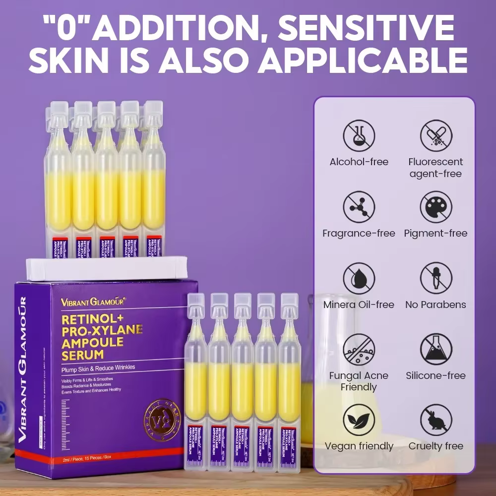 Sérum à Ampoule de rétinol Pro-xylane, répare la peau et diminue les ridules, beauté du visage, soin