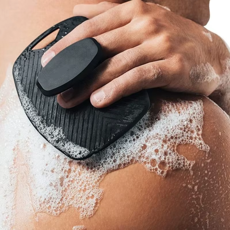 Brosse exfoliante en Silicone souple, nettoyant manuel pour le corps, douche, Massage doux, brosse d