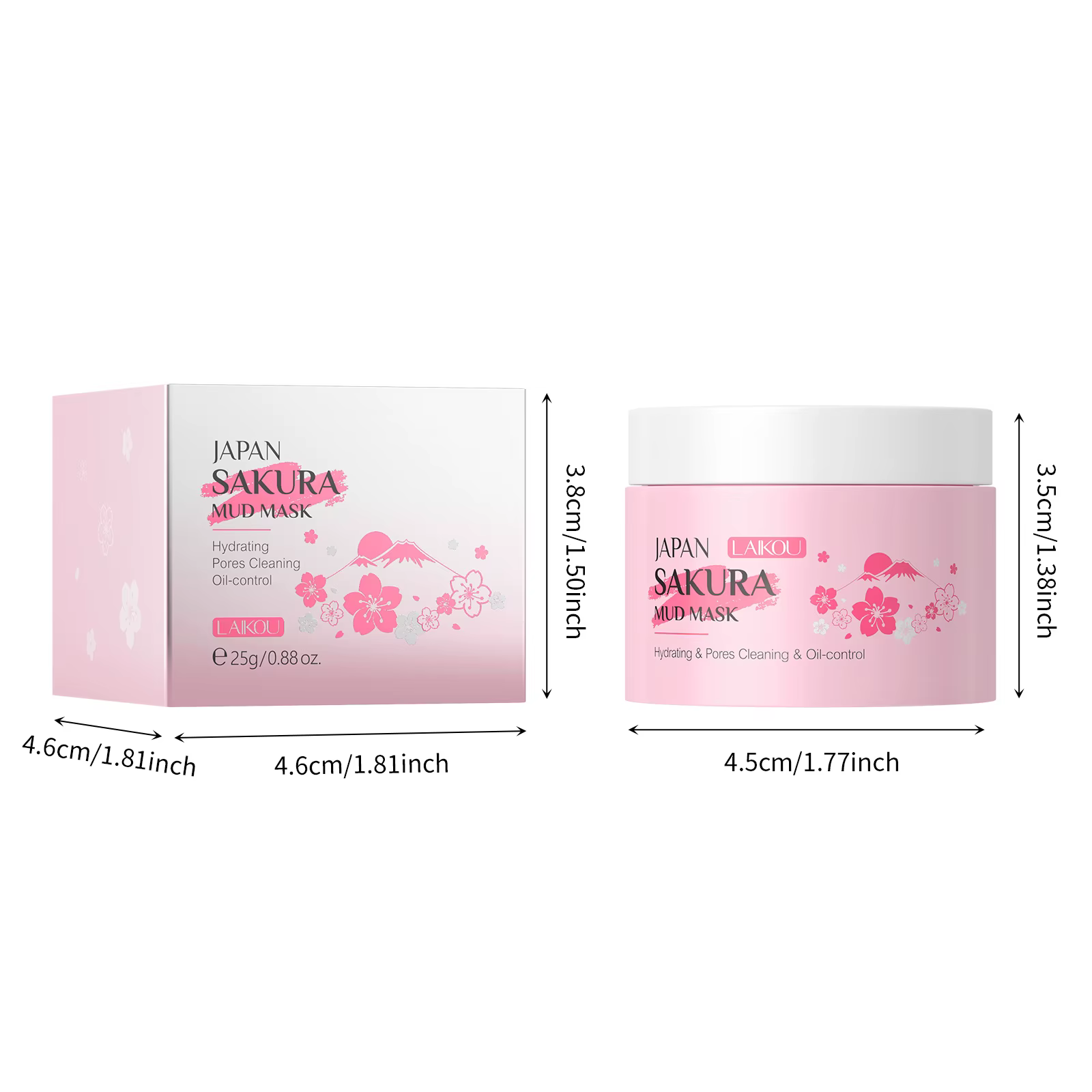 Masque Sakura pour le nettoyage du visage Maseczka dissolvant de tête noire Mascara soins de la peau