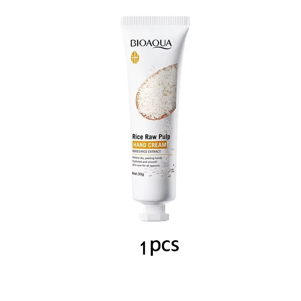 Crème pour les mains au riz, volumisante, rajeunissante, nourrissante, hydratante, rafraîchissante, 