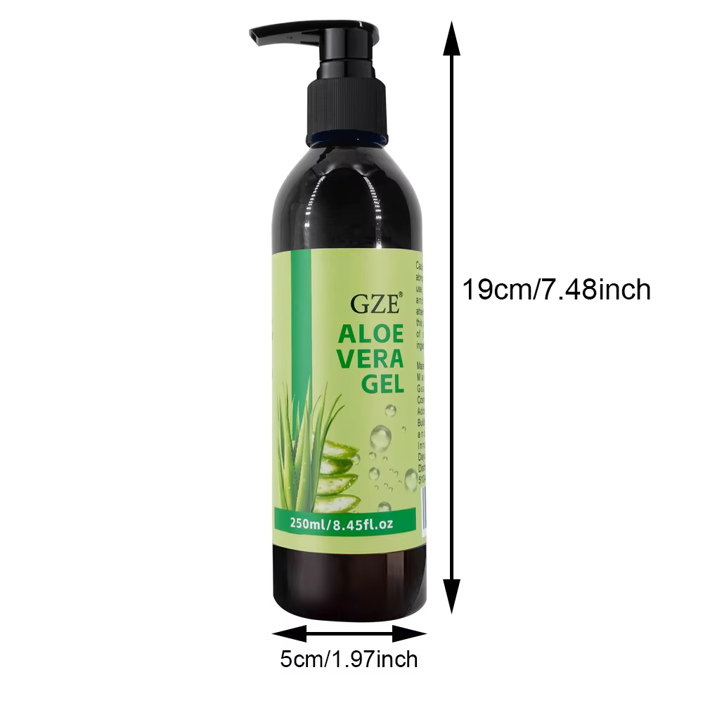 Le gel d'aloe vera GZE améliore la vitalité de la peau, l'hydratation des cheveux et le contrôle des