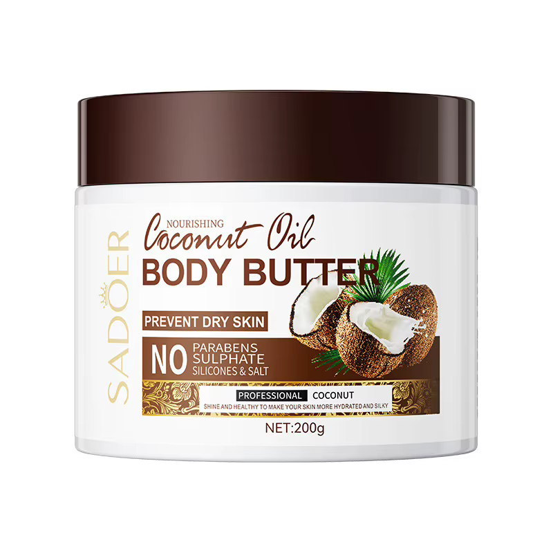 Beurre corporel hydratant à la noix de coco, crème parfumée hydratante longue durée, crème nourrissa