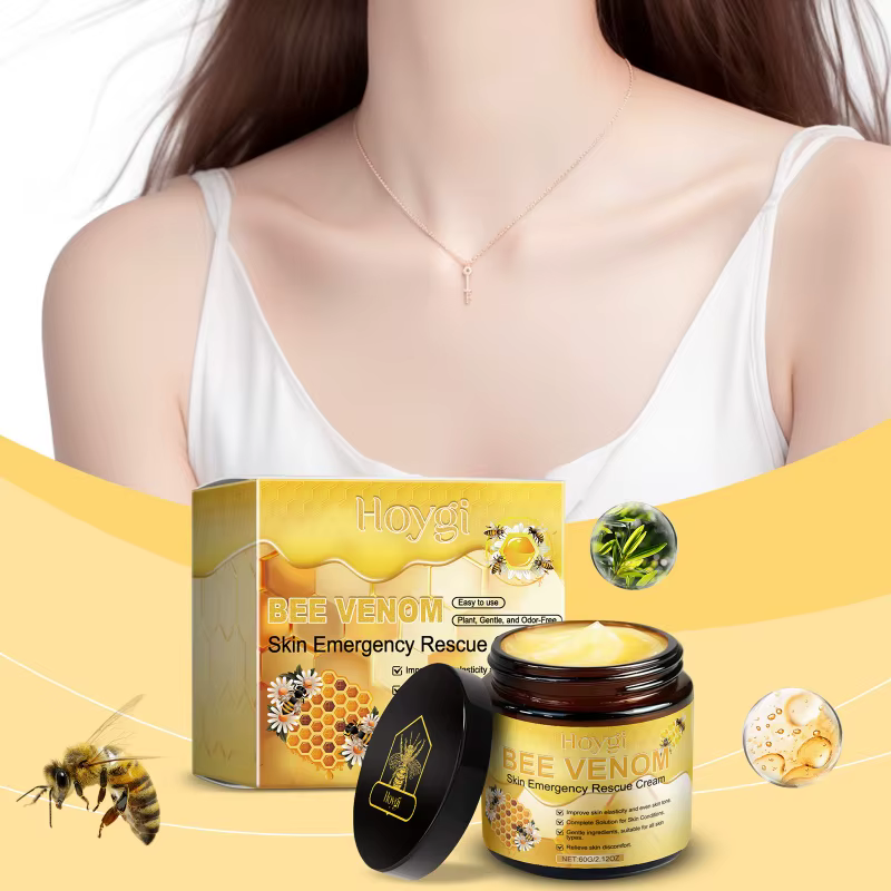 Crème de soin pour la peau au venin d'abeille, Lotion nourrissante hydratante, soulage la sécheresse