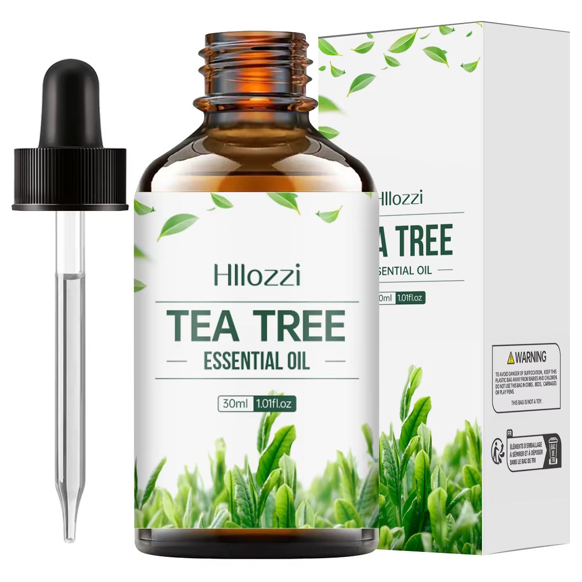 L'huile essentielle d'arbre à thé, extrait de plantes naturelles, convient au massage corporel et au