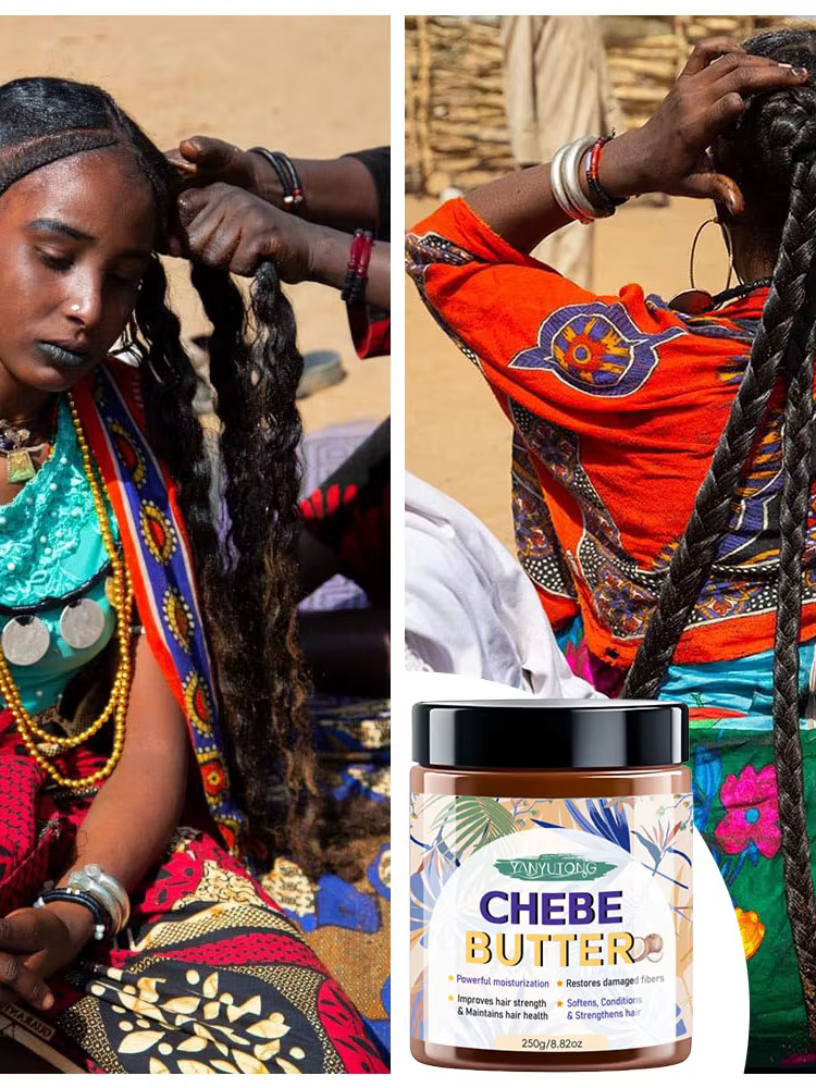 Chebe beurre 250g Afr herbes ricin Batana romarin soin des cheveux humidité pour cheveux bouclés for