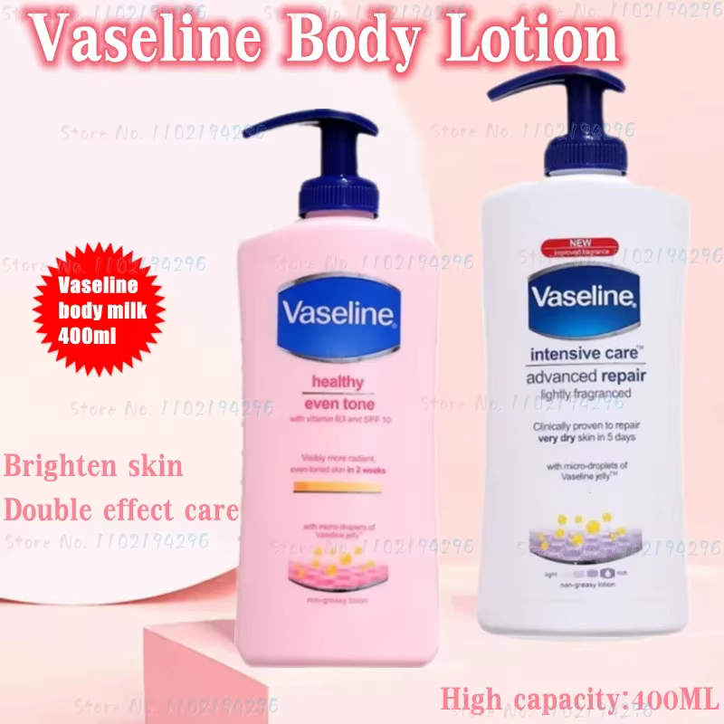 Vaseline pour hommes et femmes, crème hydratante et nourrissante, 400ml