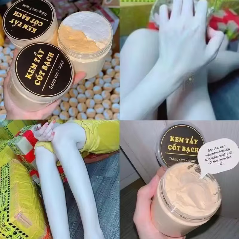 200gr Crème Corporelle Super Blanche à Action Rapide et Efficace, avec Cuillère à Mélanger Incluse -