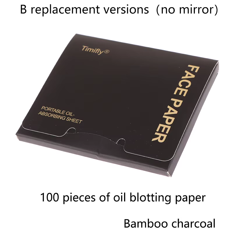 Feuilles inconnu d'huile avec bouffée de maquillage, lingettes pour le visage, papier de contrôle d'