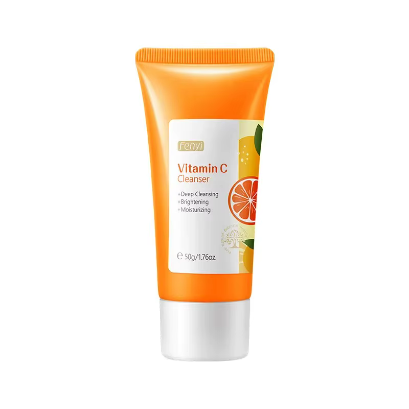 Nettoyant pour le visage à la vitamine C, nettoyage en profondeur, hydratant, élimination des points