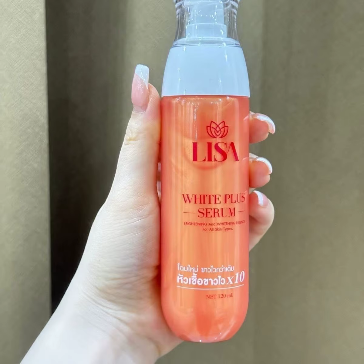 Sérum thaïlandais LISA White Plus 120ml, élimine les taches foncées, éclaircit les taches, blanc bri