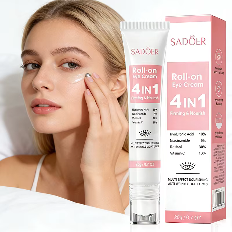 SADOER 4in1 crème hydratante à rouler pour les yeux Anti cernes sacs pour les yeux raffermissant hyd