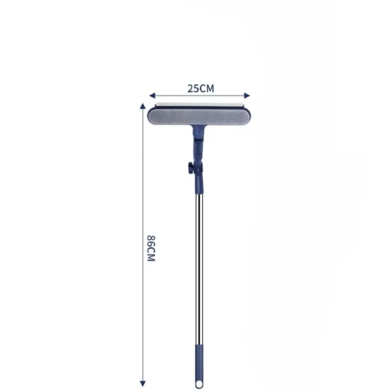 Nettoyeur de vitres double face 120 cm pour fenêtres hautes – Outil de nettoyage de vitres sans angl