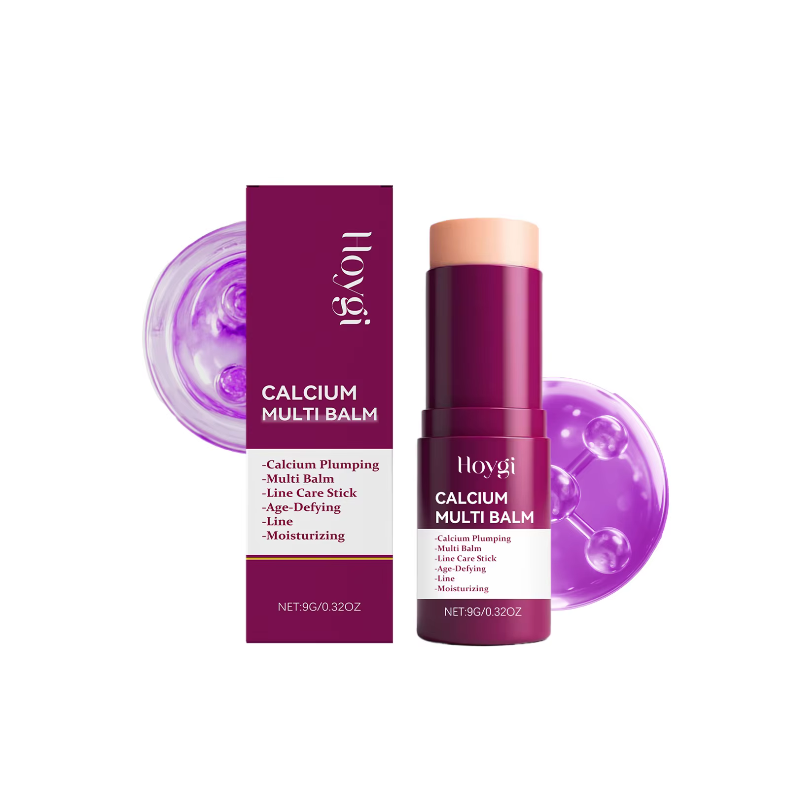 Baume multi-usages au calcium hydratant longue durée, réparateur cutané, améliorant l'élasticité et 